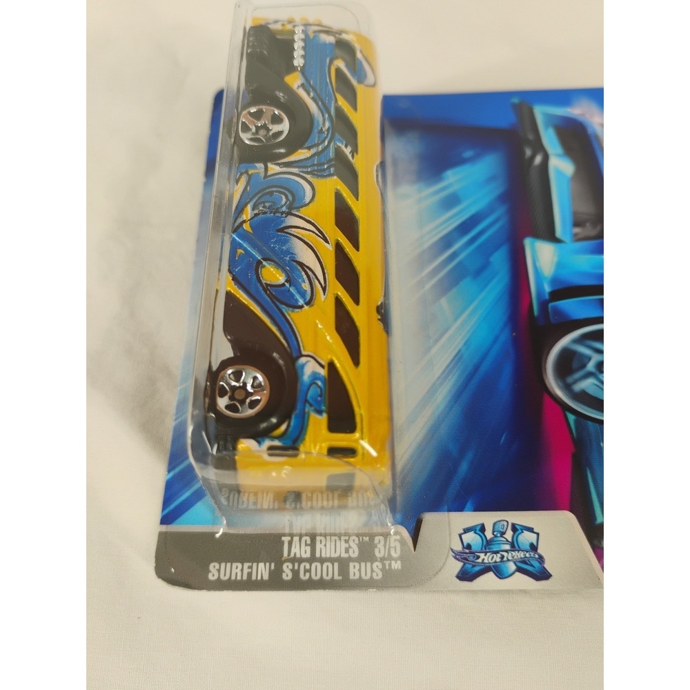 Hot Wheels‎ Tag Rides Surfin' S'Cool Bus 5 Spoke Wheels Vintage 2003 Graphiti - Picture 6 of 6